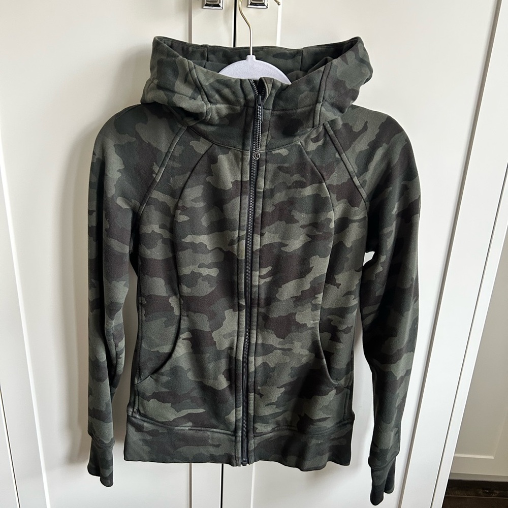 Lululemon Camouflage Zip-Up Hoodie